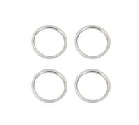 INFINAUTO Bagues De Centrage De Moyeu, 106Mm Od 93.1Mm Id Anneaux De Moyeu De Roue De Voiture En Alliage D'Aluminium Ton Argent, 4 Pièces