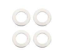 INFINAUTO Bagues De Centrage De Moyeu, 108Mm Od 67.1Mm Id Anneaux De Moyeu De Roue De Voiture En Alliage D'Aluminium Ton Argent, 4 Pièces