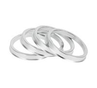 INFINAUTO Bagues De Centrage De Moyeu, 63,4 Mm De Diamètre Intérieur À 73,1 Mm De Diamètre Extérieur, En Alliage D'Aluminium, 4 Pièces