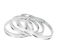 INFINAUTO Bagues De Centrage De Moyeu, 67,1 Mm De Diamètre Intérieur À 73,1 Mm De Diamètre Extérieur, En Alliage D'Aluminium, 4 Pièces