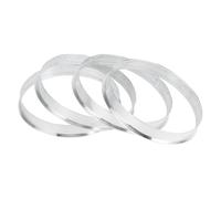 INFINAUTO Bagues De Centrage De Moyeu, Alliage D'Aluminium, 66,1 Mm De Diamètre Intérieur À 66,6 Mm De Diamètre Extérieur, 4 Pièces
