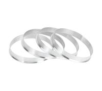 INFINAUTO Bagues De Centrage De Moyeu, Alliage D'Aluminium, 66,6 Mm De Diamètre Intérieur À 67,1 Mm De Diamètre Extérieur, 4 Pièces