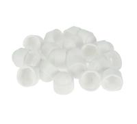 INFINAUTO Cache-Écrou De Roue Extérieur 21Mm Pour Boulon D'Écrou De Roue Cache-Écrous De Pneus Vis De Protection Capuchon De Poussière En Plastique Blanc