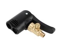 INFINAUTO Embouchure de Valve de Pneu dégonflable, Adaptateur de Pompe compresseur gonfleur de Pneu de Voiture de 7,5 mm avec Clip Noir, 1 pièce