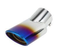 INFINAUTO Embouts D'Échappement Inclinés Incurvés Arrière 2,8" Entrée 4,1" Sortie 7,2" Longueur Pour Land Rover Range Rover 02-10 En Acier Inoxydable Brûlé Bleu À Boulonner