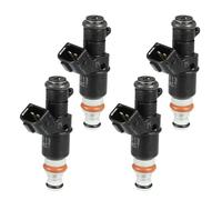 INFINAUTO Injecteur De Carburant, Buse D'Injection De Carburant Moteur No.16450-Raa-A01 Pour Honda Accord 2003-2007 2.4L 3.0L Pour Honda Cr-V 2.4L 2007-2009 Noir, 4 Pièces