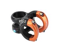 INFINAUTO Potence De Guidon Courte Noir, Orange, 1pc, pour VTT, 0 Degré | Matériau En Alliage D'Aluminium, Diamètre 31,8 Mm, Longueur 40 Mm, Pour Vélo De Route, BMX, Fixie, Facile À Installer