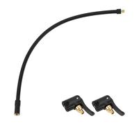 INFINAUTO Tube de rallonge pour gonfleur pneus 15,75 pouces 7,8 mm ID voiture moto bicyclette Pompe à air Rallonge Adaptateur valve pneu et embout air indéformable Caoutchouc noir durable