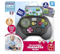 Infini Fun - Ma Première Manette de Jeux Vidéo - Jouet d'imitation - Eveil Educatif Electronique - Apprentissage Couleurs, Formes, Chiffres - Effets sonores Amusants - Enfant et Bébé dès 18 Mois