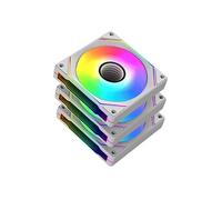 Xigmatek Pack de 3 ventilateurs Infini G20A 120 mm pour boîtier PC Blanc