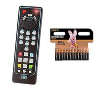 Infinifun - Télécommande bilingue - S13880 + Piles alcalines AAA Duracell Plus, 1.5V LR03 MN2400, Paquet de 12
