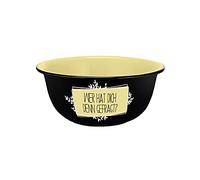 infinite by GEDA LABELS (INFKH) 17745 Bol à céréales en porcelaine Inscription en allemand Wer hat dich gedemt