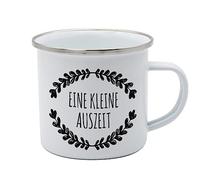 infinite by GEDA LABELS (INFKH) GEDALABELS Tasse de petite pause en émail 350 ml, pour camping, extérieur, gobelet en émail, convient à un usage alimentaire