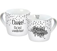 infinite by GEDA LABELS (INFKH) Tasse Bester Papa Argenté 300 ml