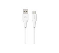 INFINITE - Câble USB - 24 pin USB-C (M) droit pour USB (M) droit - USB 2.0 - 1 m - USB Power Delivery (60W), plastique recyclé à 100 % - blanc