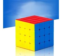 Infinite Cube magique de vitesse sans autocollants Puzzle Toys,le Puzzle le plus éducatif pour améliorer efficacement la concentration (4 x 4 couleurs)