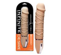 Infinite Desire - Vibrateur silicone 10 rythmes (naturel)