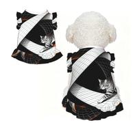 Infinite Loop Cat M Vêtements pour petits chiens - Tenue d'été mignonne pour chiot, doux et respirant