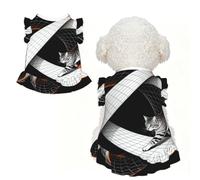Infinite Loop Cat XS Vêtements pour petits chiens - Tenue d'été mignonne pour chiot, vêtements doux et respirants pour chat