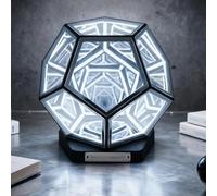 Infinite Space Abyss Lamp, Desk Infinity Mirror Light 12-Sided Infinite Abyss Lamp - 3D Geometric LED Night Light with Endless Mirror Effect for Bedroom, Living Room & Gaming Room