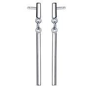 Infinite U Boucle d'oreille en argent 925 pendants d'oreilles simple élégante cadeau pour femme fille