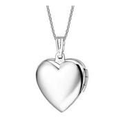 Infinite U Cœur Ouvert Titane Femme Cadre Photo Pendentif/Collier (Service de gravure possible) Argent, Émail, Sans pierre, Émail, Sans pierre