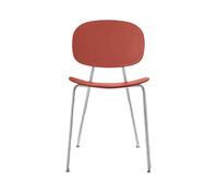 INFINITI set de 4 chaises TONDINA POP (Marsala - Polipropilene e acciaio cromato)