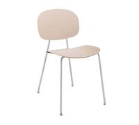 INFINITI set de 4 chaises TONDINA POP (Rose Pâle - Polipropilene e acciaio cromato)