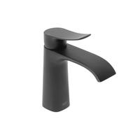 Infinitio mitigeur de lavabo avec bec cascade, sans vidage, noir mat (SATBSINF271C)