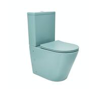 Infinitio WC à poser complet en céramique avec abattant SoftClose, vert mat (SATINF031VPSNLGEM)