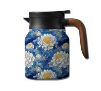 Infinitne Vintage Floral Pattern Tea,1000ml Vintage Floral Pattern Tea,Vintage Floral Pattern Tea - Built-In Infuser (E,800ml)