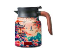 Infinitne Vintage Floral Pattern Tea,1000ml Vintage Floral Pattern Tea,Vintage Floral Pattern Tea - Built-In Infuser (A,800ml)