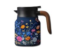 Infinitne Vintage Floral Pattern Tea,1000ml Vintage Floral Pattern Tea,Vintage Floral Pattern Tea - Built-In Infuser (D,1000ml)