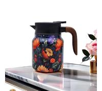 Infinitne Vintage Floral Pattern Tea- Built-In Infuser, Infinite Tea Pot, 316 Stainless Steel Insulated Tea Bottle, Long-Lasting Heat Retention, Easy to Clean (1000ML-Type-E)
