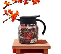 Infinitne Vintage Floral Pattern Tea- Built-In Infuser, Infinite Tea Pot, 316 Stainless Steel Insulated Tea Bottle, Long-Lasting Heat Retention, Easy to Clean (1000ML-Type-C)