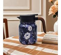Infinitne Vintage Floral Pattern Tea, Vintage Floral Pattern Teapot With Built-In Infuser, 316 Stainless Steel Insulated Tea Bottle, With Lid For Home Office, Easy To Clean (B#)