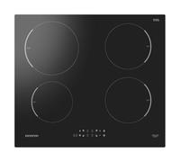 Infiniton Plaque à induction, 4 zones, fonction boost, contrôle électronique Touch control, largeur 60 cm, finition cristal noir