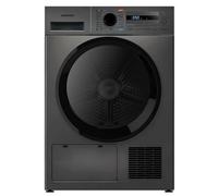Infiniton SD-BC8EDX Sèche-linge à pompe à chaleur, 8 kg, 14 programmes, Easy Play, hauteur 85 cm, E, fonction anti-rides (SD-BC8EDX || acier inoxydable)