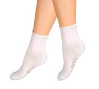 Infinity 6/12 paires de chaussettes femme sans élastique en pur coton fil d'Écosse 35-40, 12 paires blanches basses, 35-40