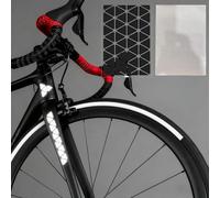 Infinity & Breathe Lot de 80 autocollants réflecteurs de vélo, réflecteurs triangulaires avec 2 films de transfert, réflecteurs autocollants pour vélo sombre, casque, poussette, scooter