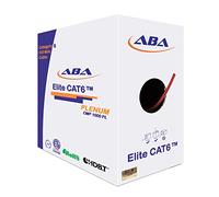 Infinity câble Cat6 550 MHz Solid CMP Plenum en cuivre Pur à 100%, Bulk câble 304,8 m. Pull Box Rouge