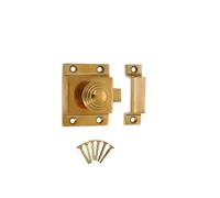 Infinity Decor Beehive Loquet de placard de cuisine en laiton poli avec verrou à pouce fixe - Convient pour les portes de meubles de commode, de garde-robe, de commode, de meubles