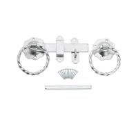 Infinity Decor Loquet de portail en zinc galvanisé robuste de 150 mm idéal pour portail en bois, portail de jardin, abri de jardin, grange, porte de garage