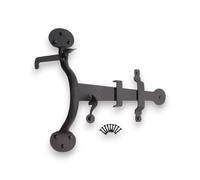 Infinity Decor® Loquet de pouce en fer forgé robuste Suffolk pour portails et portes - Loquet forgé à la main en cire d'abeille pour une utilisation intérieure et extérieure