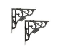 Infinity Decor Lot de 2 équerres murales triangulaires flottantes en étain pour étagère de cuisine, salon, extérieur 150 x 150 mm