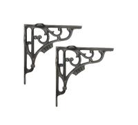 Infinity Decor Lot de 2 équerres murales triangulaires flottantes en étain pour étagère de cuisine, salon, extérieur 180 x 180 mm