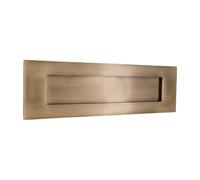 Infinity Decor Plaque aux lettres de style victorien en laiton antique 250 mm Idéal pour les portes intérieures et extérieures