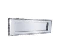 Infinity Decor Plaque postale à ressorts en laiton massif de style géorgien pour portes d'entrée, 250 mm, chrome satiné, 250 mm