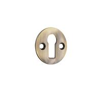 Infinity Decor Rosace de serrure de style victorien finition laiton antique - Couvercle de serrure de porte pour portes intérieures et extérieures