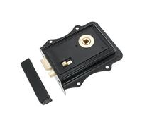 Infinity Decor Verrou de jante de style victorien ancien - Serrure traditionnelle de sécurité pour intérieur de salle de bain, chambre à coucher, portails de porte (laiton noir)